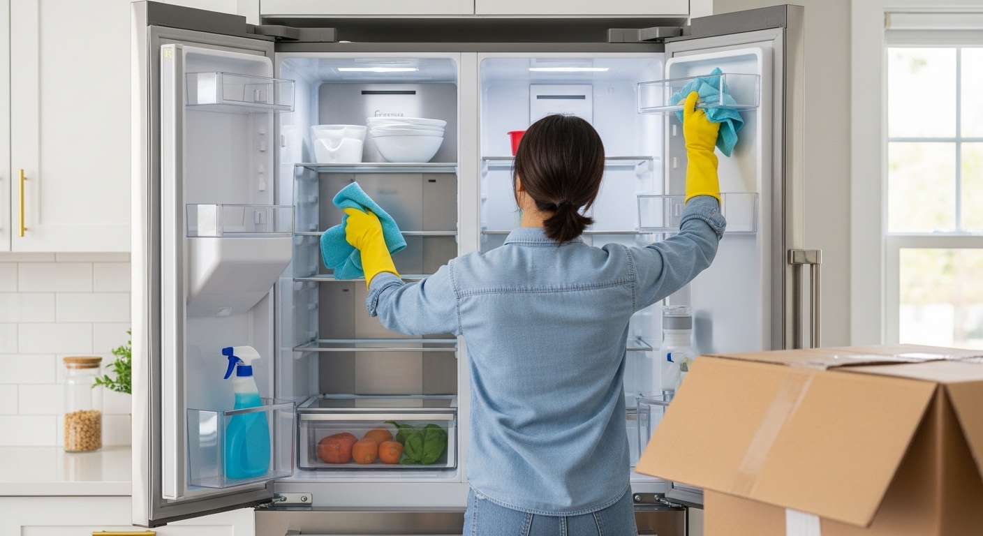 Preparing refrigerator for moving day Coquitlam