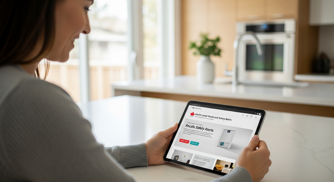 Checking Health Canada recall notifications online
