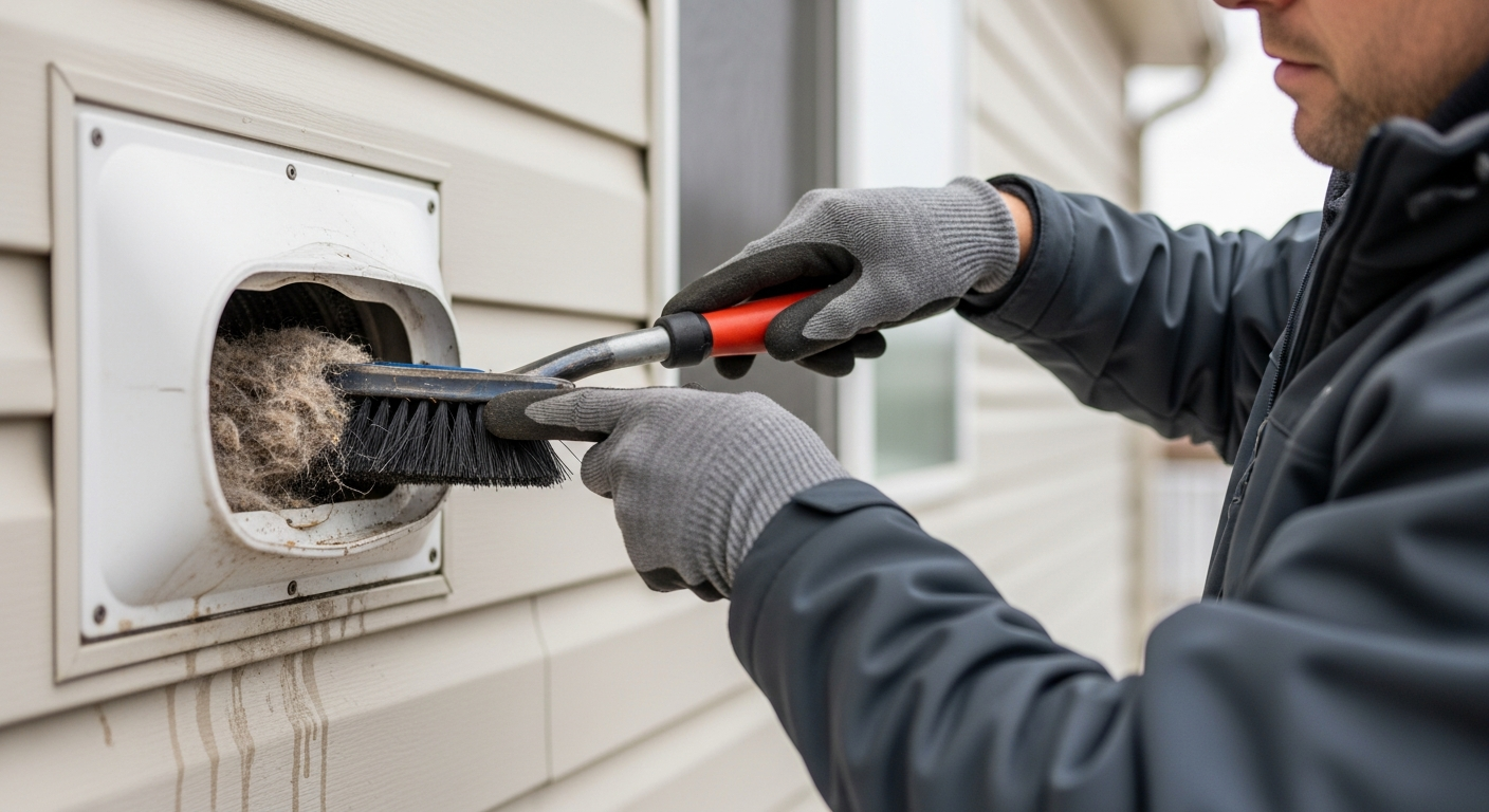 Dryer vent lint cleaning service