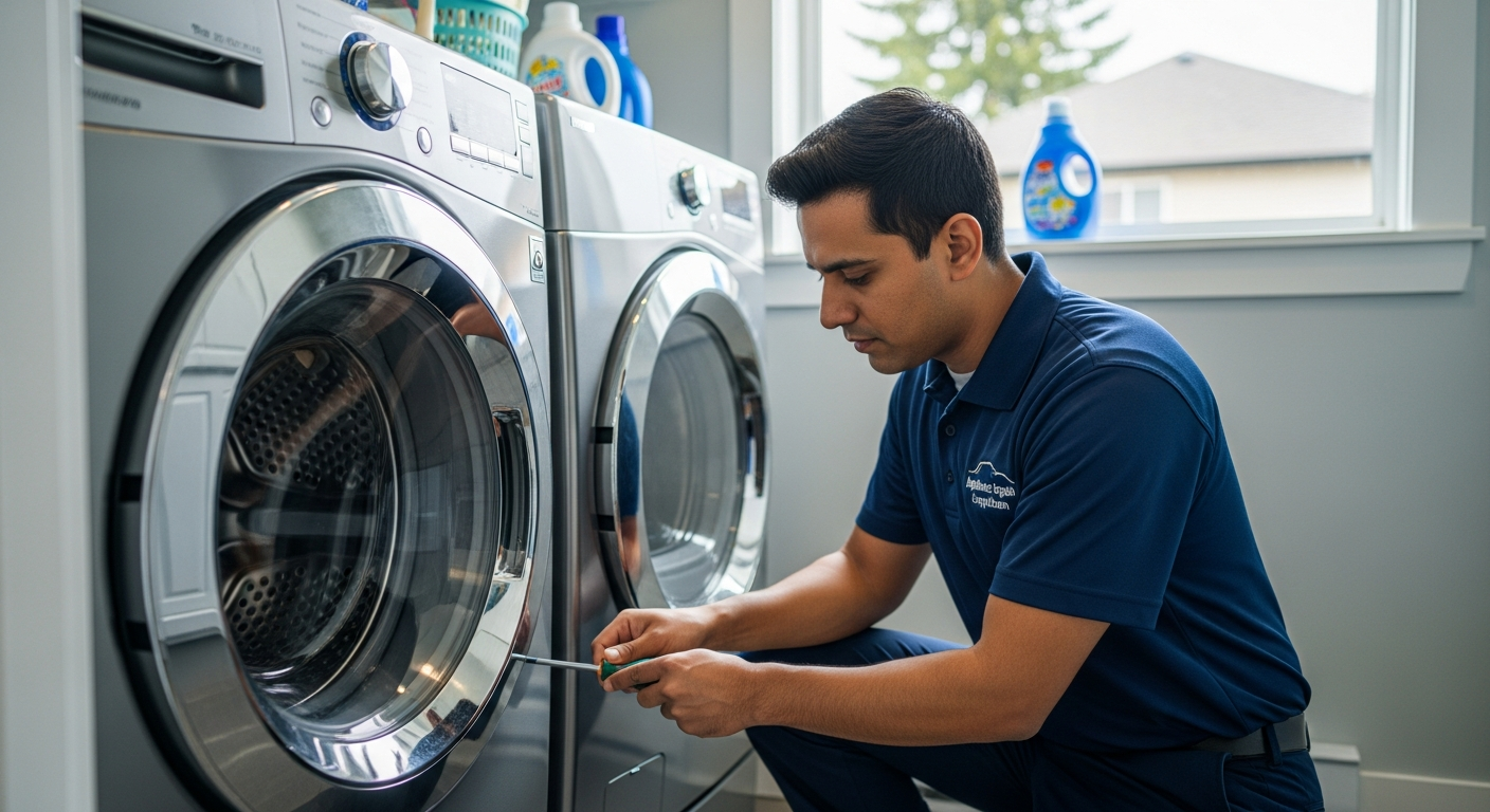Professional appliance repair technician providing service in Coquitlam