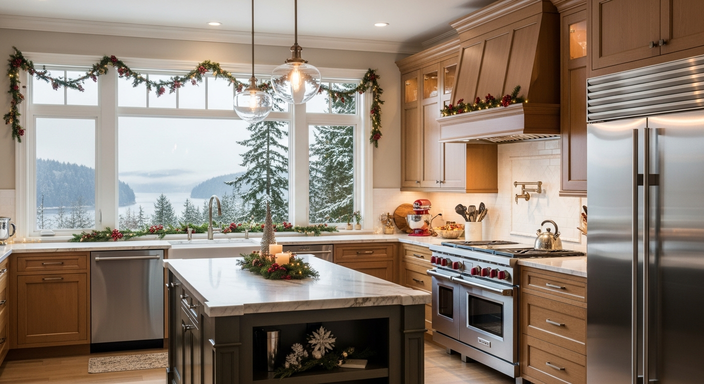 Festive Coquitlam Kitchen Holiday Hosting