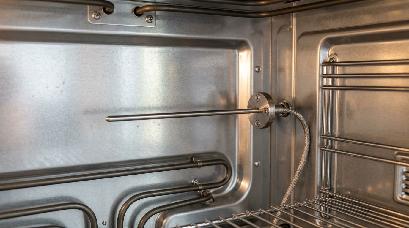 Oven temperature sensor probe inspection