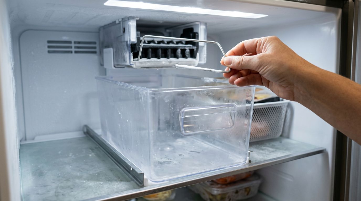 Refrigerator empty ice bin troubleshooting